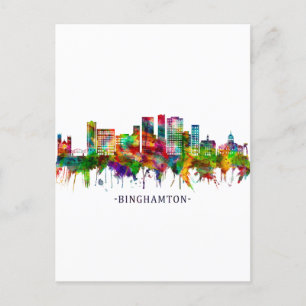 Postal De Invitación Línea aérea de Binghamton Nueva York