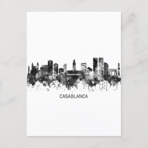 Postal De Invitación Línea aérea de Casablanca en Marruecos