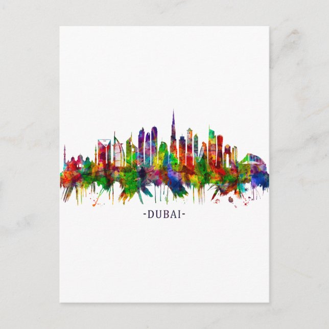 Postal De Invitación Línea aérea de Dubai de los Emiratos Árabes Unidos (Anverso)