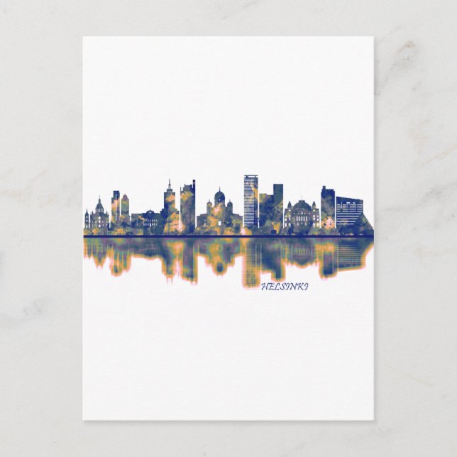 Postal De Invitación Línea aérea de Helsinki (Anverso)