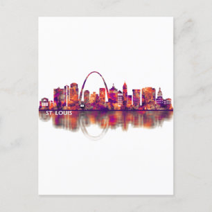 Postal De Invitación Línea aérea de St. Louis Missouri