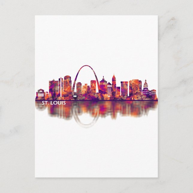 Postal De Invitación Línea aérea de St. Louis Missouri (Anverso)