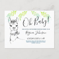 Llama de Cute Oh Chica de Baby Shower