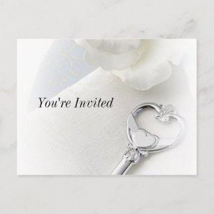 Postal De Invitación llave de mi corazón