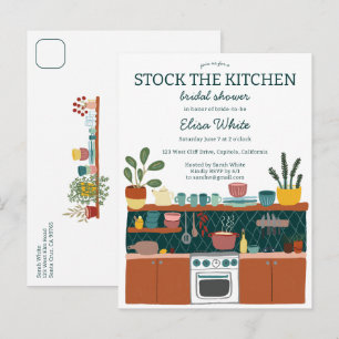 Postal De Invitación LLENA LA COCINA Despedida de soltera Dulce PERSONA