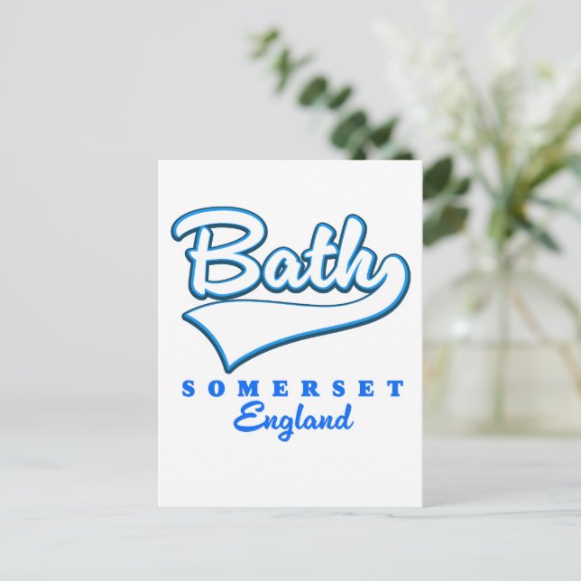 Postal De Invitación Logo de Bath Somerset (Anverso de pie)