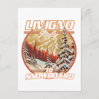 Postal De Invitación Logo de Livigno italy Snowboarding