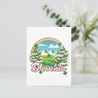 Postal De Invitación Logo de viajes de Eslovenia