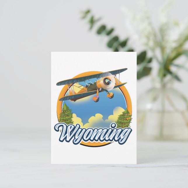 Postal De Invitación Logo de Wyoming Personalizado (Anverso de pie)