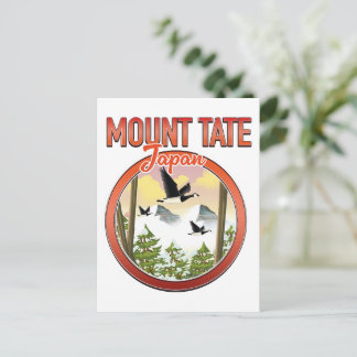 Postal De Invitación Logo del viaje al Monte Tate Japón