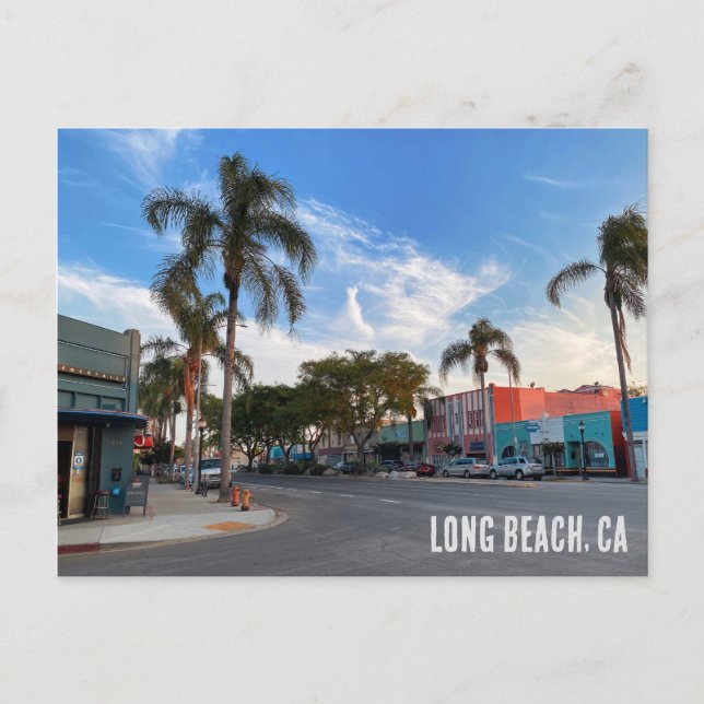 Postal De Invitación Long Beach California (Anverso)