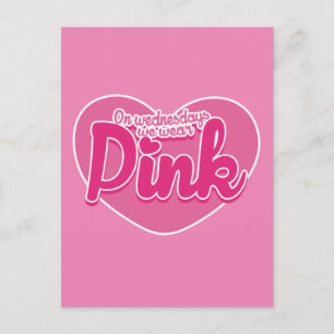 Postal De Invitación Los miércoles nos ponemos rosa