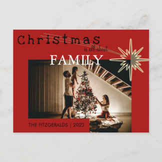 Postal De Invitación Los navidades se refieren a la familia