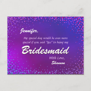 Postal De Invitación Luces Neon - ¿Serás Mi Novia?
