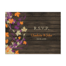 Madera de grano Rústica caída de ciruela deja boda