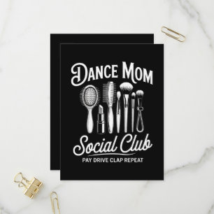 Postal De Invitación Mamá del club social de mamá de baile