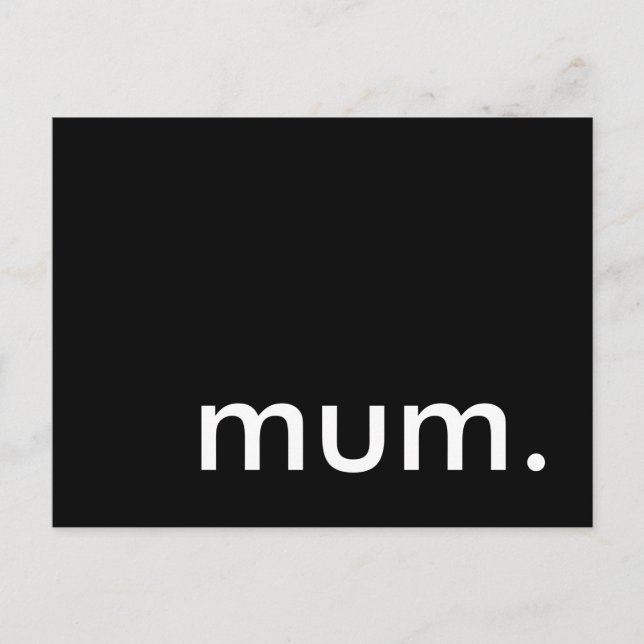 Postal De Invitación mamá. fiesta sorpresa (Anverso)