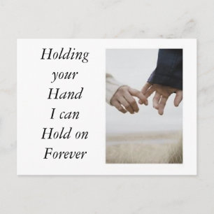 Postal De Invitación Manteniendo la mano