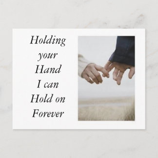 Postal De Invitación Manteniendo la mano