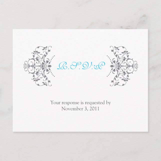 Postal De Invitación Marco Ornamental Antiguo (Anverso)