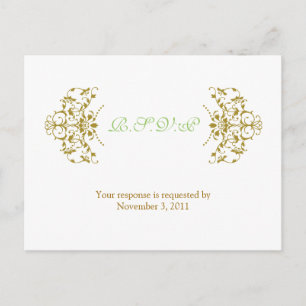 Postal De Invitación Marco Ornamental Antiguo