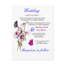 Mariposas invitadas a bodas con margaritas rosas
