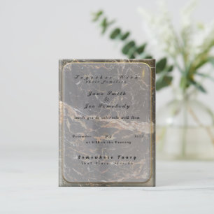 Postal De Invitación Mármol elegante personalizado