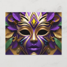 Máscara de Mardi Gras 1 Espíritu de carnaval