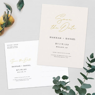 Postal De Invitación Matanza simple de guión de Moda Guardar la fecha