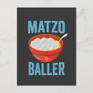 Postal De Invitación Matzo Baller Funny Golf Hanukkah Holiday Gift
