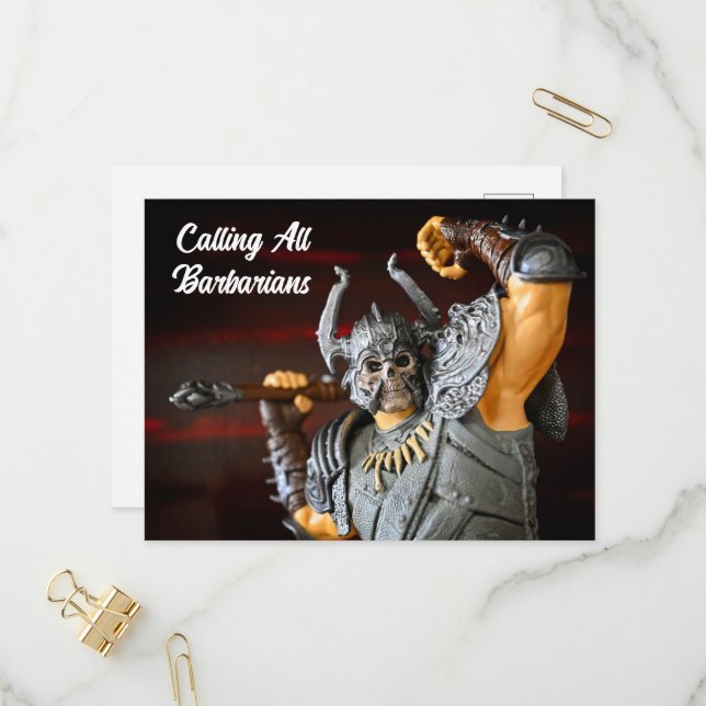 Postal De Invitación Medieval (Anverso/Reverso In Situ)