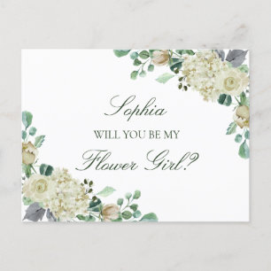 Postal De Invitación Megan Greenery - Propuesta de la dama de honor