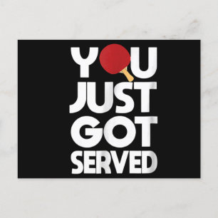 Postal De Invitación Mesa Tenis Hombres Mariposa Ping Pong