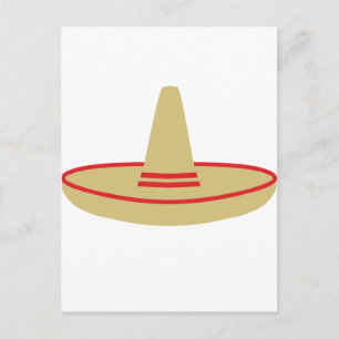 Postal De Invitación mexicano fiesta sombrero