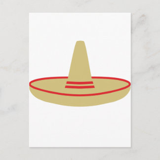 Postal De Invitación mexicano fiesta sombrero