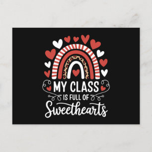 Postal De Invitación Mi clase está llena de enamorados día de San Valen