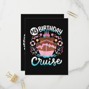 Postal De Invitación Mi cumpleaños crucero vacaciones crucero viaje