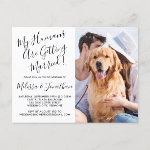 Postal De Invitación Mis Seres Humanos Se Están Casando Con Un Boda Mas