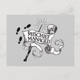 Postal De Invitación Mischief Managed
