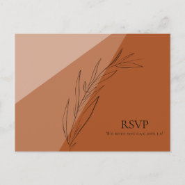 Postal De Invitación Moderna boda de Cotta Terra RSVP