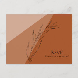 Postal De Invitación Moderna boda de Cotta Terra RSVP