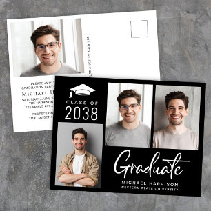 Postal De Invitación Moderna clase fotográfica de la fiesta de graduaci
