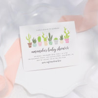 Moderno Boho Cactus Plants & Succulent Baby Shower