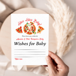 Postal De Invitación Moderno Fiesta italiano de pizza Slice Slice Baby