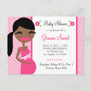 POSTAL DE INVITACIÓN MOMENTO DE 311 DULCES PARA SER CHICA AFRICANO