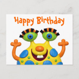 Postal De Invitación Monster Fiesta