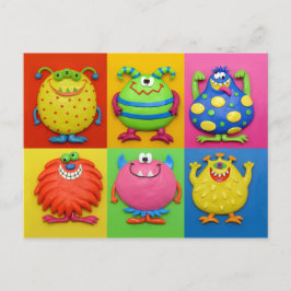 Postal De Invitación Monster Fiesta