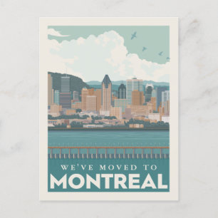 Postal De Invitación Montreal, Canadá el   que nos hemos movido