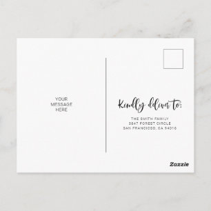 Postal de Invitación móvil con vegetación