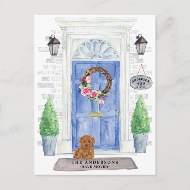 Postal de Invitación móvil de canapé (Anverso)